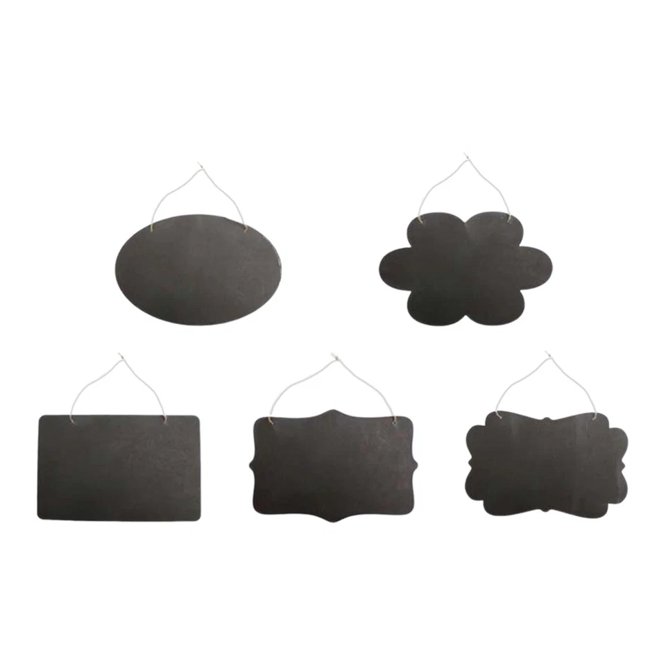 Hanging Chalkboard Signs Mini Chalkboard Signs Wood Blackboard Double Sided Memo - Image 1 of 1