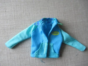 Barbie Teresa Jacke Mantel blau mit hellblauen Ärmeln - Bild 1 von 2