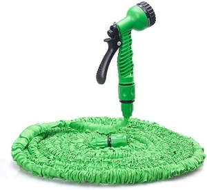 Tubo Estensibile da Giardino 30 Metri con Pistola a 7 Getti – Leggero, Compatt - Foto 1 di 7