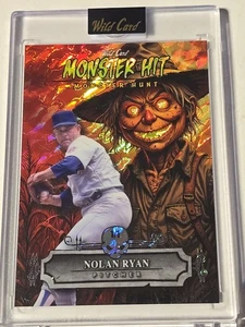 2025 Wild Card HAUNTED HITS Multi-Sport NOLAN RYAN RARE 1/1 Scarecrow Island  - Picture 1 of 4