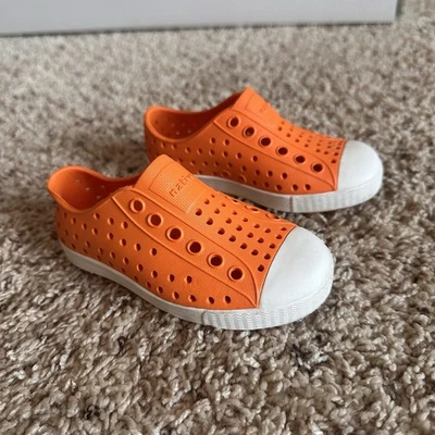 Native Jefferson Toddler Waterproof Slip On Shoes - Orange - Unisex - Size 7c — 第 1/4 张图片