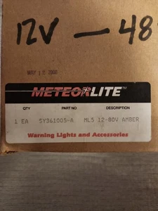 MeteorLite, SY361005-A, LED-Stroboskopleuchte, 12-80 V, gelb, Permanentmontage - Bild 1 von 6