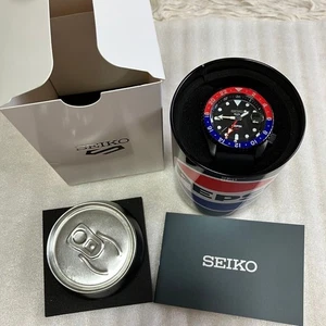 SEIKO 5 SPORTS SBSC023 SKX PEPSI collaboration Automatic Blue Red JPN #2 - Picture 1 of 8