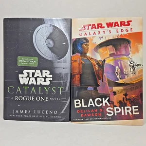 Zwei Star Wars Bücher Rogue One Catalyst Barnes & Noble Galaxy's Edge Black Spire - Bild 1 von 24