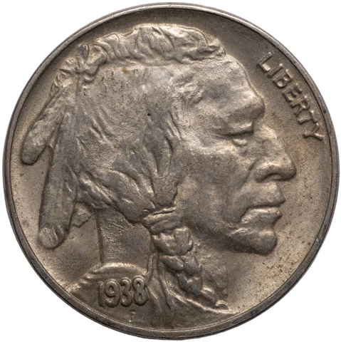 1938-D Buffalo Nickel Almost Uncirculated (AU), Denver Mint Cover