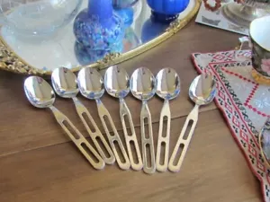new WMF Cromargan Hotel Stainless 6 Tea Dessert Spoons each 6 1/2" Lot Set - Picture 1 of 5