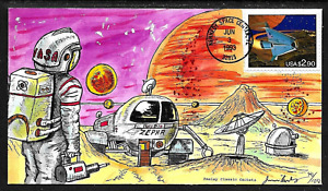 2543 $2.90 Stamp (1993) FUTURISTIC SPACE SHUTTLE FDC HD/HP BY PASLAY CLASSIC !!!