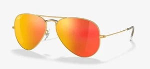 RAY BAN 3025 58 Aviador - Remix Personalizado - Oro/Naranja Espejado Polar - Imagen 1 de 1