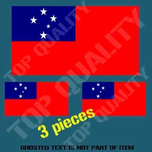 SAMOA SAMOAN NATIONAL FLAG DECAL STICKER HARD HAT VEHICLE HELMET STICKERS - Bild 1 von 1