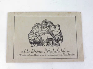 6 Post-/ Kupfertiefdruckkarten "Du schönes Niedersachsen" von Fritz Mielert - Bild 1 von 4