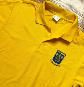 Polo Universidad de Ghana Bordado Atletismo UG Deportes Talla L Amarillo - Imagen 1 de 9