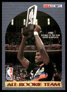 David Robinson All-Rookie Team No Stats on Back Basketball 1990 Hoops Card #NNO - Picture 1 of 2