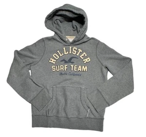 Hollister Malibu California Surf Team Hoodie Y2K  Unisex Small Gray Vintage - Picture 1 of 9