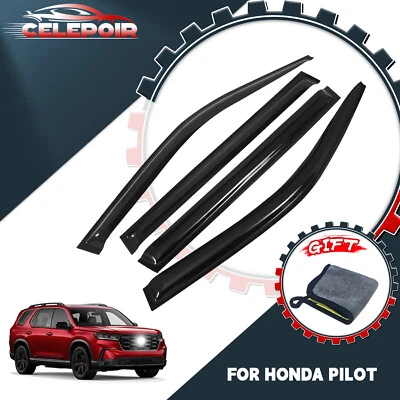 Viseira de janela Honda original do fabricante para defletor de proteção contra chuva vento piloto 2003-2008 - Imagem 1 de 4