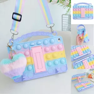 For iPad 5 6 7 8 9th 10.2 Air 4 Pro 11 Mini 234 Pop Fidget Toy Bubble Case Cover - Picture 1 of 25