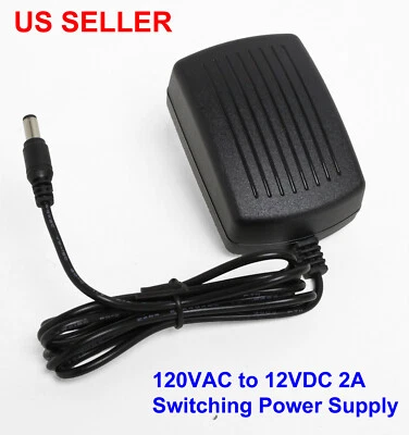Power Supply Adapter 110VAC to 12VDC 2A  Heavy-Duty LED Light Strip 24W 12VDC - Image 1 of 4