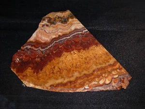 Wave Dolomite    slab-  6 3/4  " x 5 5/8"--rough -cabbing- collect-geology - Picture 1 of 3