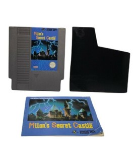 Milon's Secret Castle Game Cartridge Instructions Manual Authentic NES Nintendo