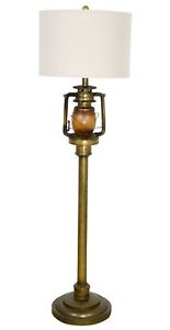 Railroad Train Lantern Decorative Floor Lamp with Shade