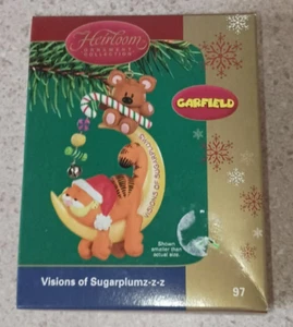 2004 Heirloom Ornament Collection Garfield Visions Of Sugarplumz-z-z Ornament - Picture 1 of 12