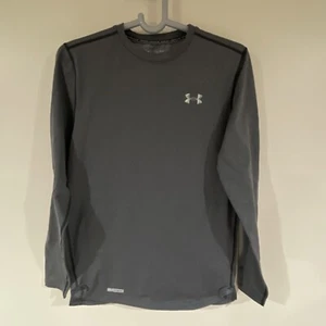 Under Armour Sweater Mens Medium Fitted Gray Golf ColdGear Pullover - Picture 1 of 5