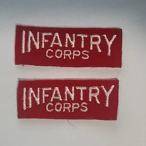 Canadian Infantry Corps Shoulder Titles Cloth Pair Canada - Picture 1 of 3