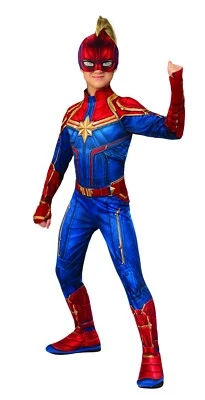 Rubies Captain Marvel Superhero Suit Movie Kids Child Halloween Costume 700594 - Image 1 of 3
