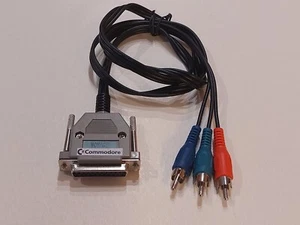 Amiga 500 600 1200 2000 RGB to YPbPr video cable converter DB23 female original - Bild 1 von 5