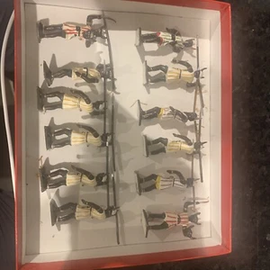 Les Soldats De Plomb Infantry Dahomeens Made In France Paris Mint; Toy Soldiers - Picture 1 of 9