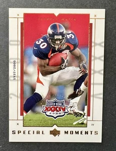 2000 UPPER DECK JUMBO SPECIAL MOMENTS TERRELL DAVIS CARD #1937/2000 3.5" X 5" - Picture 1 of 2