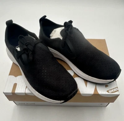 Unisex NATIVE Apollo 2.0 Jeffy Negro/Blanco Cáscara Tenis, Hombres US4, Mujeres US6 Foto 1 de 4