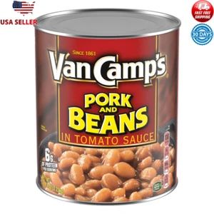 Canned Pork & Beans 114oz Protein Packed Simmered Tomato Sauce New Side Dish - Picture 1 of 6