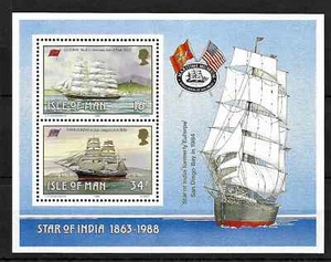 Isle of Man 1988 Manx Sailing Ships sheet SG MS 389 MNH mint *COMBINED POSTAGE* - Picture 1 of 1