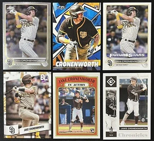 Lote de 6 tarjetas MLB Jake Cronenworth San Diego Padres Rookie RC, Topps Fire y más - Imagen 1 de 6
