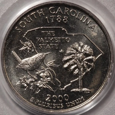 2000-P South Carolina State Quarter PCGS MS-67 - Old Series Holder! - Image 1 of 4