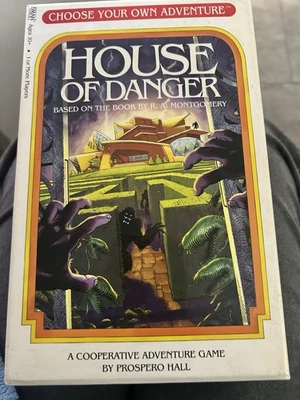 Choose Your Own Adventure House of Danger Adventure Board Card GAME *COMPLETE* - Image 1 of 3