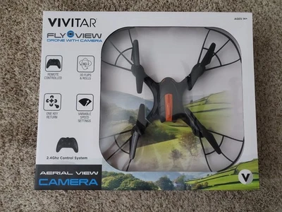 TOTALMENTE NUEVO Vivitar Fly View Cámara Drone Rojo Negro DRC188BLK Wi-Fi 2.4Ghz Control Foto 1 de 4