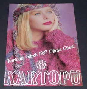 MISS WORLD 1987 - ULLA WEIGERSTORFER Turkish 1988 Magazine PINUP 44496 - Picture 1 of 1