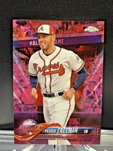 2018 Topps Chrome Update All-Star Freddie Freeman Pink Refractor #HMT61 - Picture 1 of 2