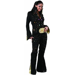 Ladies Elvis Presley Jewelled Jumpsuit - 14 - Picture 1 of 10
