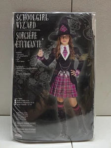 Fun World School Girl Wizard Costume! 4 Pcs Large 12-14 Sealed New! 5โ ๐๐ - Picture 1 of 6