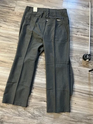 Van Heusen Women’s Gray Dress Pants 22W Wrinkle Free Career Slacks Set For 2 - Image 1 of 4