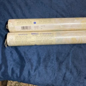 Borden Home Wall coverings Light reflective Floral Flower WS738 - 2 Roll LOT - Picture 1 of 5