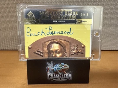 2011 SP Legendary Cuts Legendary Black Cut Signatures Buck Leonard Auto /18 - Image 1 of 2