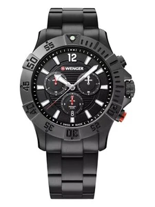 Wenger Swiss Army Men's 01.0643.121 Seaforce Black Dial Watch 43 mm MSRP $425 - Picture 1 of 6