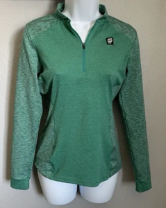 Orage Yoga Running Pullover Women’s Small Green ¼ Zip Athletic Jacket - Picture 1 of 10
