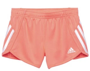 ADIDAS Girls Pink acid Red Athletic Shorts Size 14 NWT - Picture 1 of 4