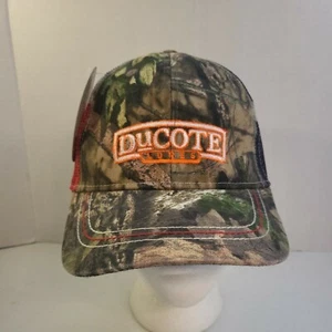 Mossy Oak Ducote Lures Camo Texas Flag Meshback Snapback Trucker Hat New W/ Tags - Picture 1 of 12