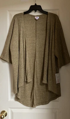 LulaRoe Women’s Open Front S/S Cardigan Sweater Mustard Small Oversized NEW NWT - Image 1 of 4