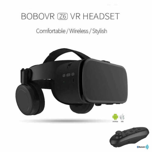 BOBO VR Z6 Bluetooth 3D Glasses Virtual Reality Headset With Remote 4.7"-6.2"